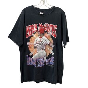 Vtg 90s Mark McGwire Home Run Tour T-shirt Large MLB Cardinals 1998 St‎ Louis